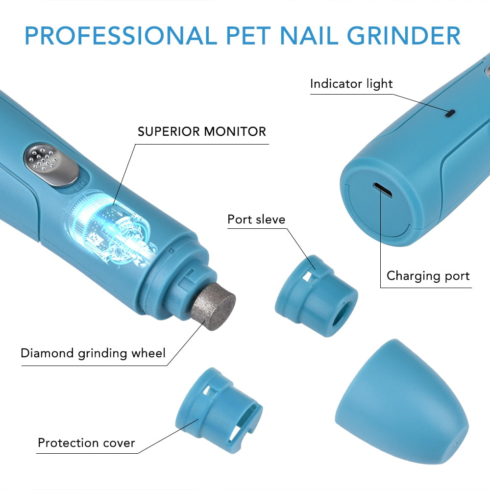 Speedy and Safe Pet Nail Grinder Grooming Kit