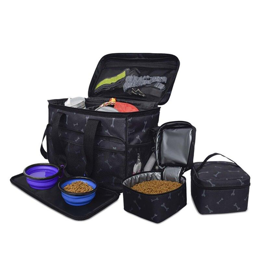 Convenient Pet Travel Bag and Organizer Set