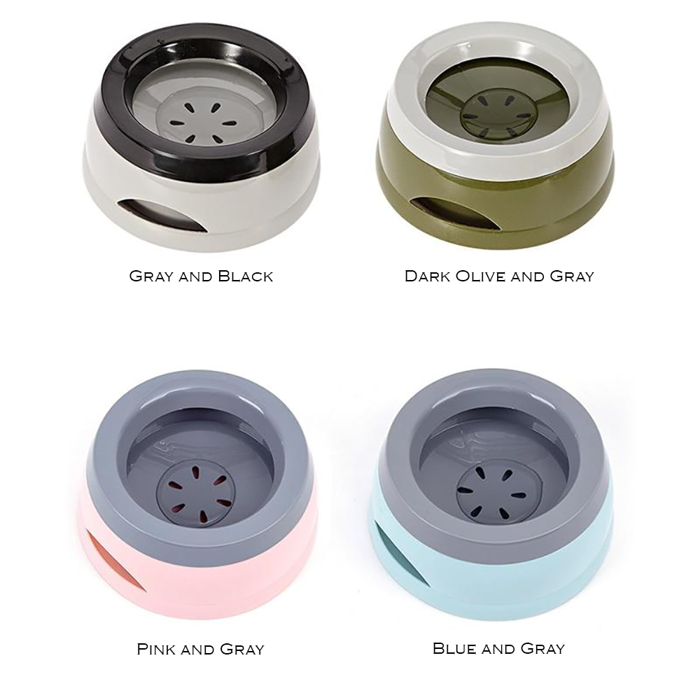 Inner Float Water Bowl for Anti-Splash and Anti-Gorging