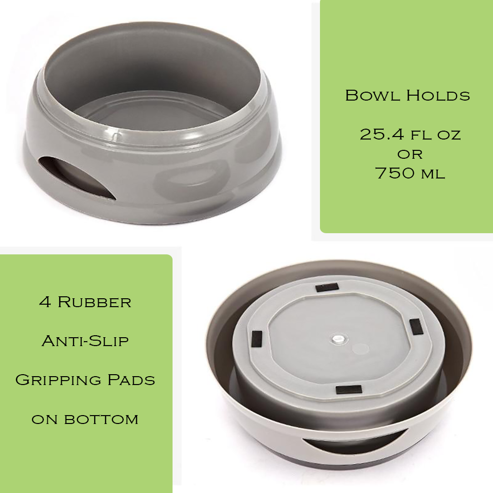 Inner Float Water Bowl for Anti-Splash and Anti-Gorging