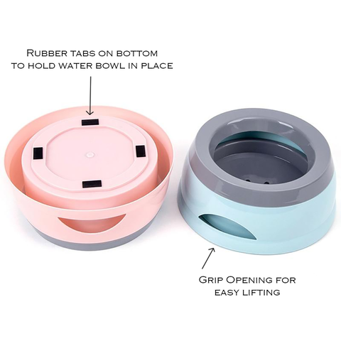 Inner Float Water Bowl for Anti-Splash and Anti-Gorging