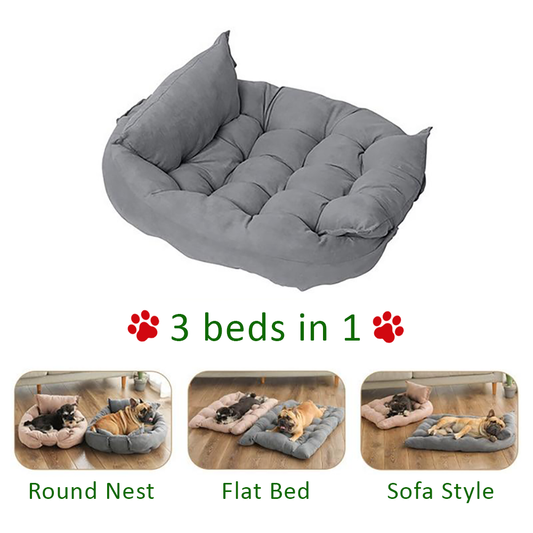 Snoozilla - 3-in-1 Pet Bed Sofa Lounger