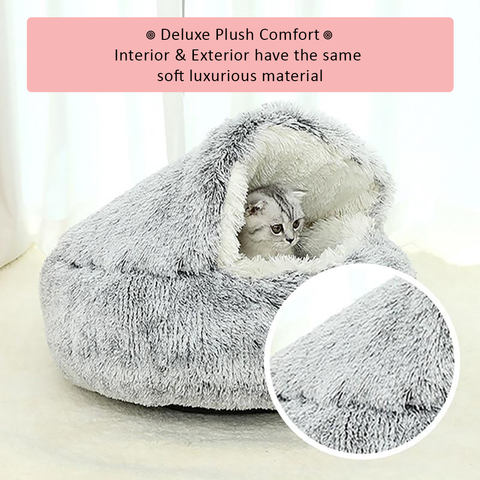 Snuggle Cubby - Hooded Pet Bed